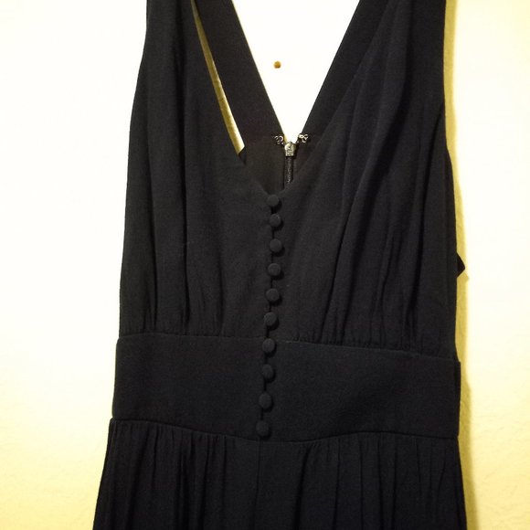 NWT Madewell V-Back Covered Button Front Wide Leg Sleeveless Jumpsuit- Sz 10 NYE - Picture 2 of 15